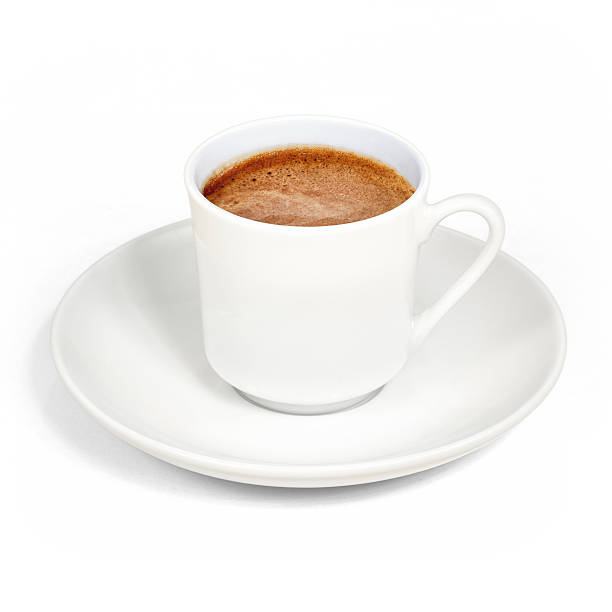 Turkish coffee, foamy stock photo
