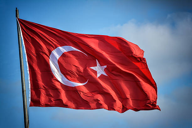 Turkish Flag stock photo