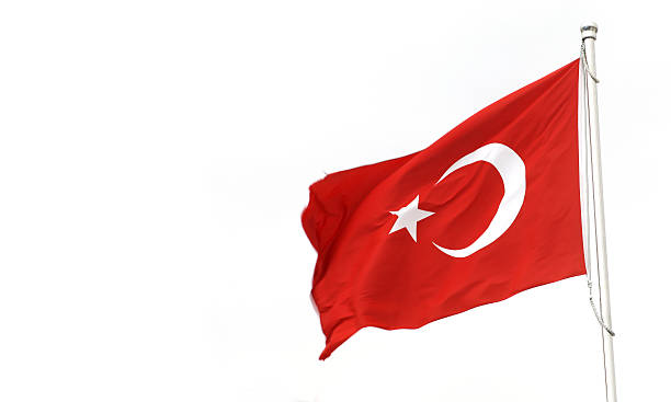 turkish flag stock photo