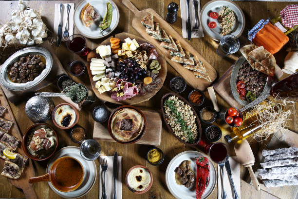 gastronomía turca - thanksgiving diner fotografías e imágenes de stock