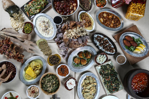 Turkish local food  thanksgiving diner stock pictures, royalty-free photos & images