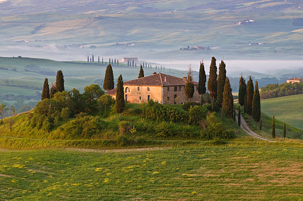Tuscany Villa stock photo