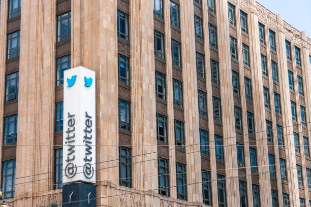 Twitter headquarters in downtown San Francisco August 10, 2019 San Francisco / CA / USA - Twitter headquarters in downtown San Francisco headquarters stock pictures, royalty-free photos & images