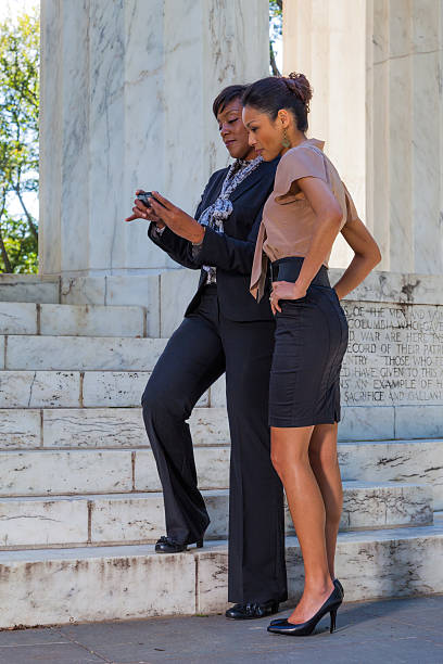 Two Business Women in Washington, DC stock photo