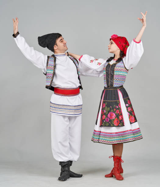 Russian costume men national traditional wear dance costume 
