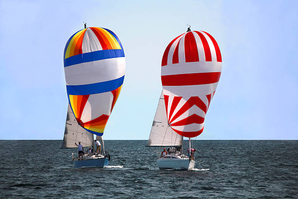Two Spinnakers stock photo