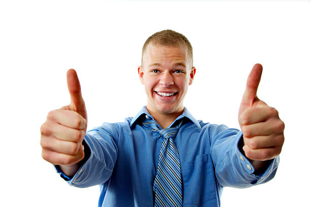 Two Thumbs Up stock photo
