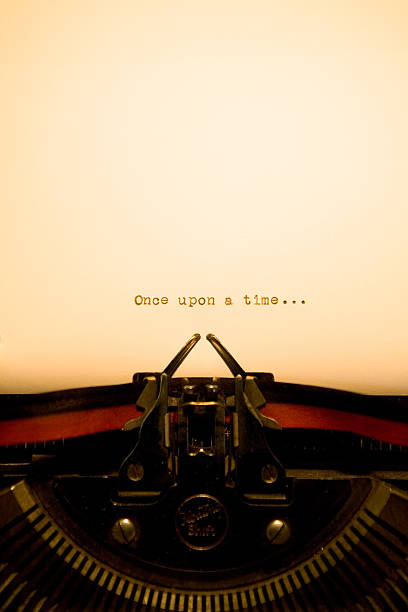 Typewriter - Once Upon A Time stock photo
