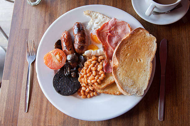 Typical English Breakfast stock photo