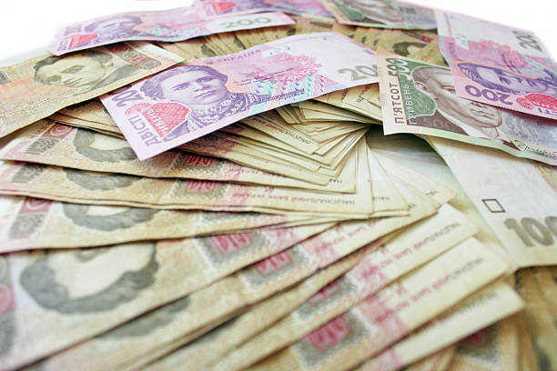 ukrainian money of different value - shevchenko 個照片及圖片檔