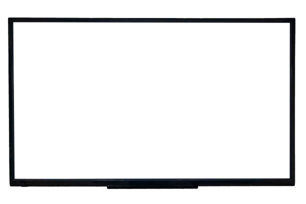 Ultra hd tv with blank screen stock photo
