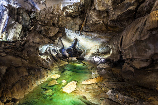 underground cave in Gunung Mulu national park