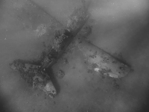 Underwater wreck2 stock photo