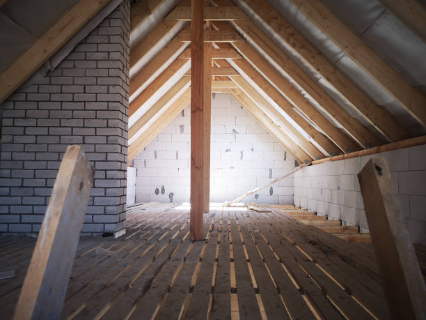 unfinished attic. interior work on the second floor unfinished attic. interior work on the second floor. attic stock pictures, royalty-free photos & images