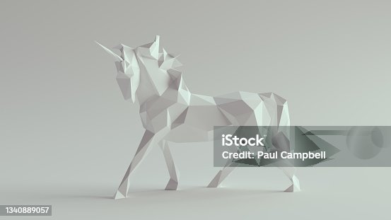 istock Unicorn Beautiful Fantasy Magical Creature Horse Paper Statue Animal 1340889057