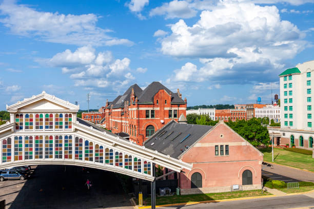 Union Station Financial, Tourism & Commercial District in Montgomery Alabama stock photo