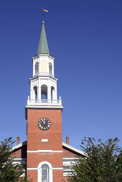 Unitarian Church, Burlington Vermont stock photo