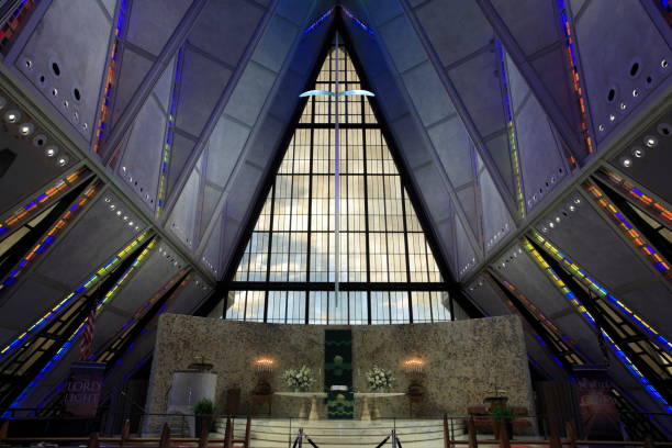 United States Air Force Academy Cadet Chapel stock photo