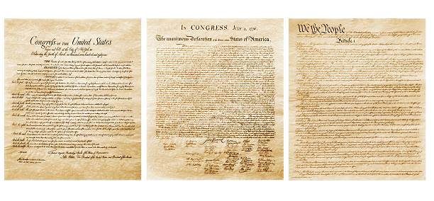 United States Constitution We the People - United States Constitution declaration of independence stock pictures, royalty-free photos & images