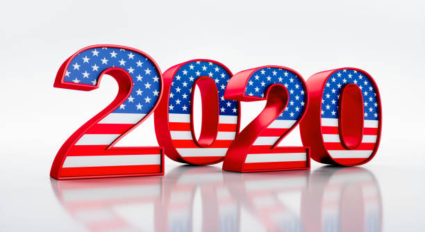 2020 United States of America Presidential Election Dynamic Year 2020 Numbers Design Elements bills patriots stock pictures, royalty-free photos & images