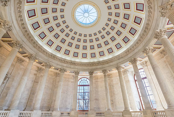 United States Senate Russell Office Building Rotunda stock photo