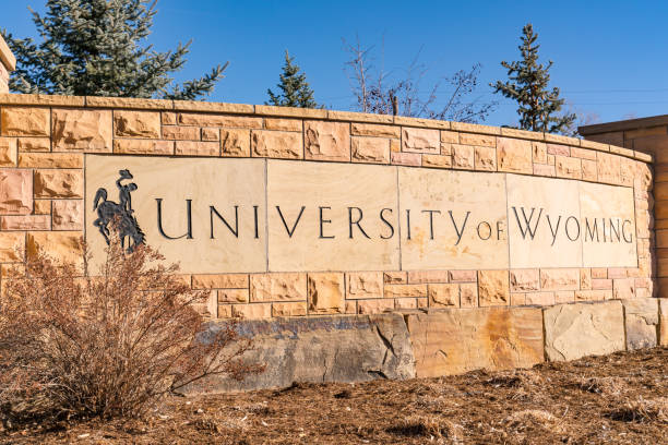 University of Wyoming Sign stock photo