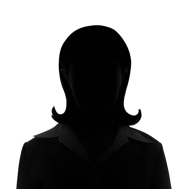 Unknown businesswoman silhouette. Unknown short hair businesswoman silhouette. in silhouette photos stock pictures, royalty-free photos & images