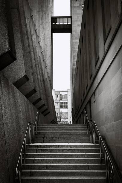 Urban Corridor Stairway stock photo