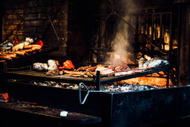 Uruguayan roast stock photo