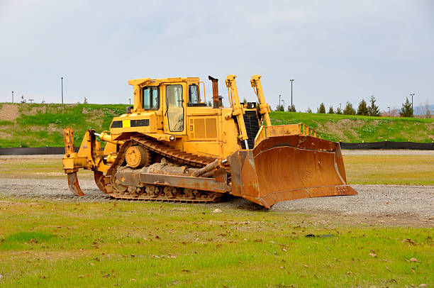 Used Earth Mover stock photo