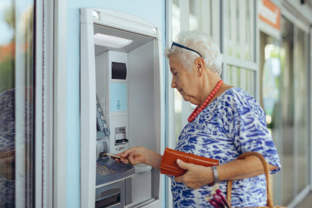 Using the ATM stock photo