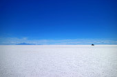 Uyuni salt flats or Salar de Uyuni, the world's largest Salt Flats, UNESCO World Heritage site in Bolivia, South America