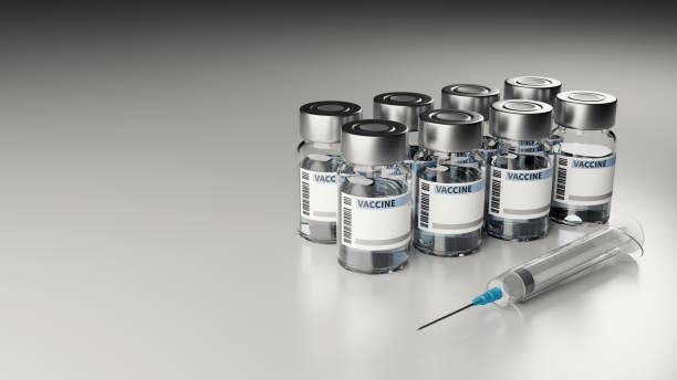 vacuna e inyección, renderizado 3d - monkeypox vaccine fotografías e imágenes de stock
