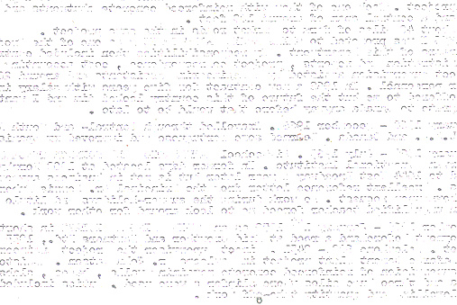 A scan of on old paper made unreadable. Only the suggestion of a written letter with a typewriter remains