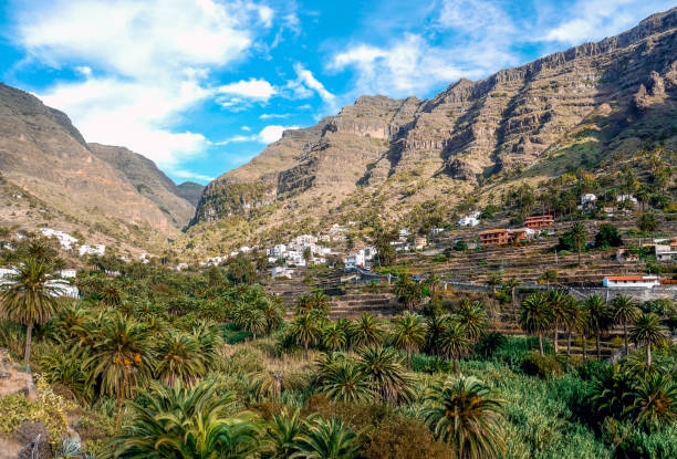 Valle Gran Rey, La Gomera / Spain stock photo
