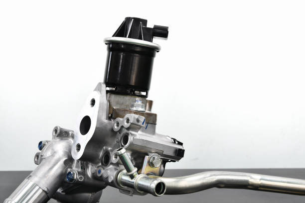 EGR valve for automobiles stock photo