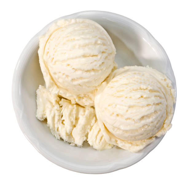 Vanilla Ice Cream stock photo