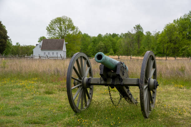Various Battlefields Williamsburg, Chancellorsville, Spotsylvania, Yorktown, Gaines Mill, Malvern Hill williamsburg virginia stock pictures, royalty-free photos & images