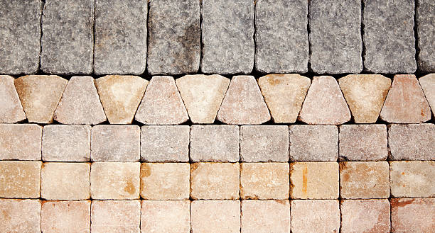 Various Shapes of Paving Stones stock photo