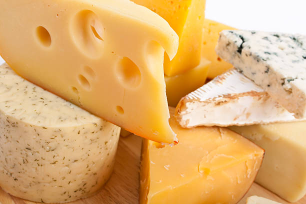 various types of cheese - kaas stockfoto's en -beelden