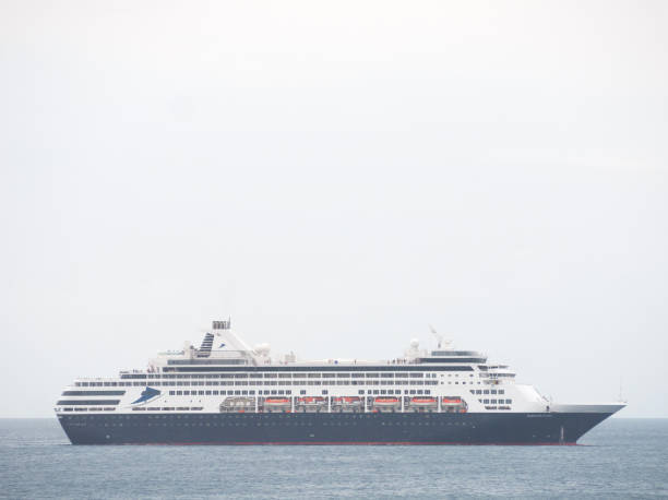Vasco de Gama cruise ship in open water stock photo