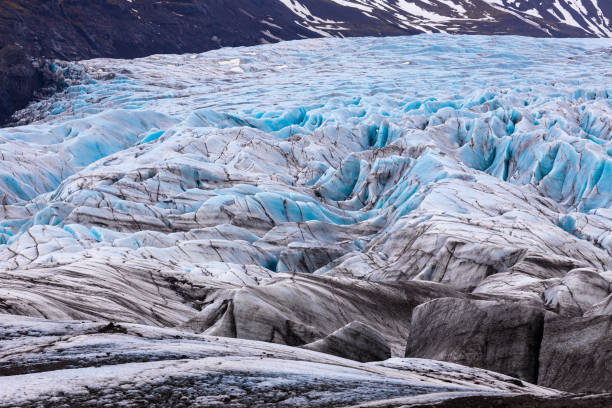 Vatnajokull Glacier national park in iceland stock photo