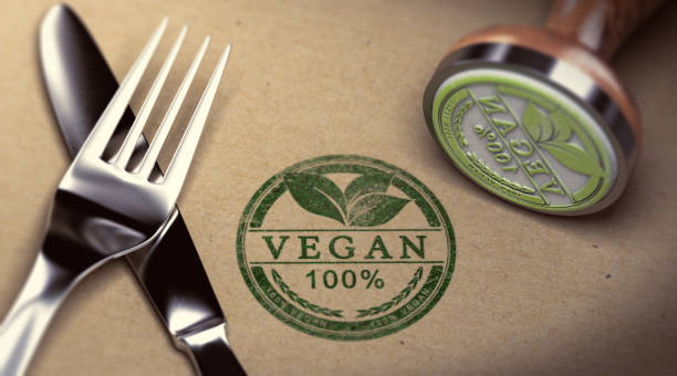 vegan restaurang - food certificate symbol bildbanksfoton och bilder