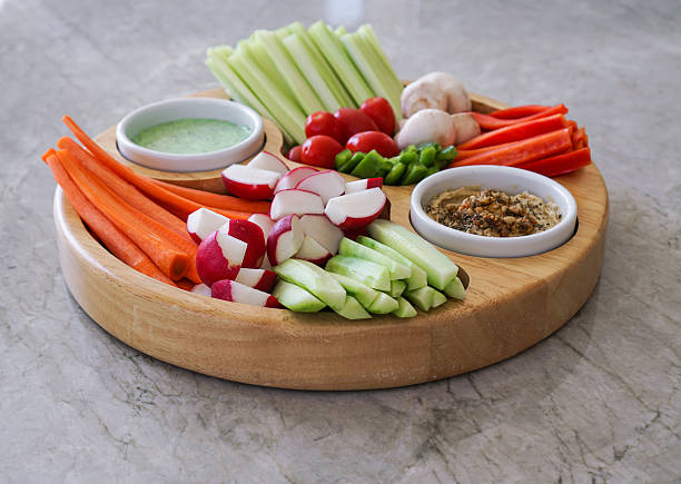 Vegetable platter. Crudites stock photo