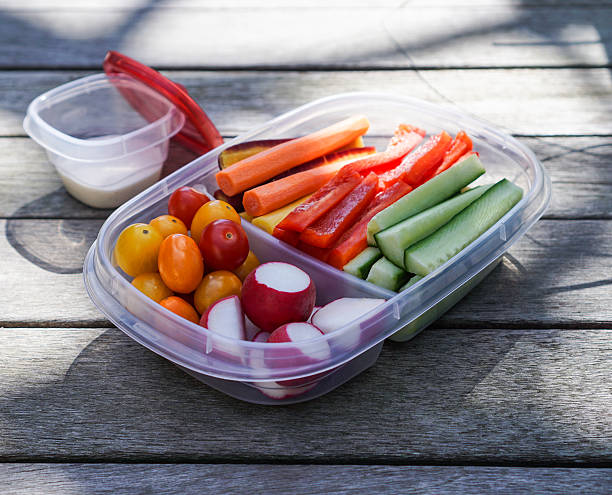 Vegetable platter, healthy eating stock photo