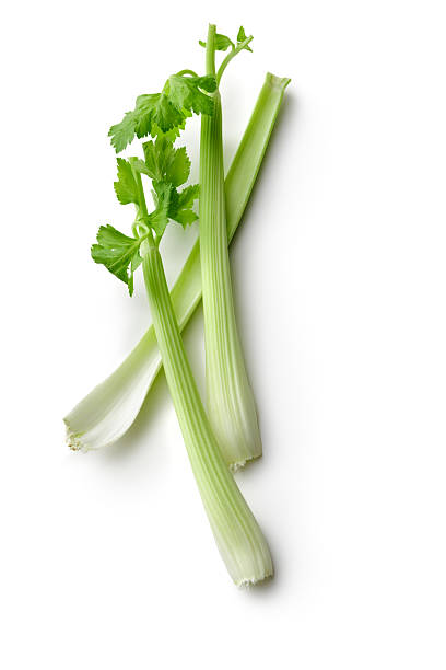 Vegetables: Celery Isolated on White Background More Photos like this here... celery stock pictures, royalty-free photos & images