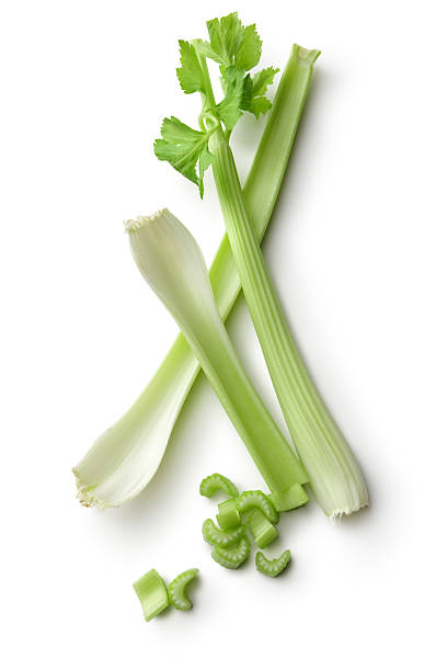 Vegetables: Celery Isolated on White Background More Photos like this here... celery stock pictures, royalty-free photos & images