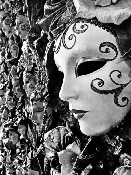 Venetian Mask Display stock photo