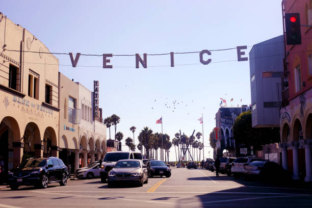Venice Beach in Los Angeles, California stock photo