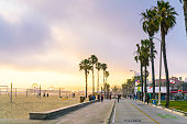 istock venice,california,usa. 05-23-17:  skate park  in Venice beach on a sunny day. 1364359947